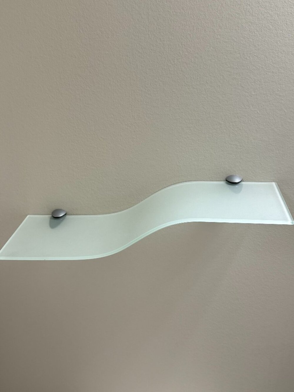 Glass Floating Wave Shelf - Picture 3 of 5